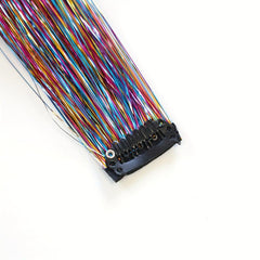 Colorful Clip In Hair Tinsel Fairy Hair Tinsel Kit, Party Glitter Extensions