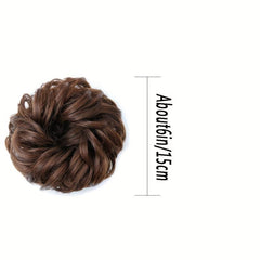 Synthetic Messy Hair Bun Curly Wavy Extensions Chignon Donut Updo