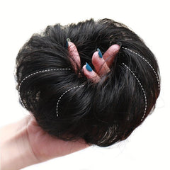 Synthetic Messy Hair Bun Curly Wavy Extensions Chignon Donut Updo