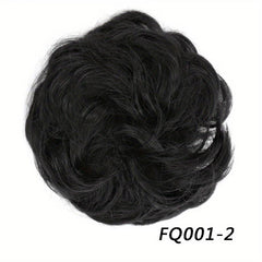 Synthetic Messy Hair Bun Curly Wavy Extensions Chignon Donut Updo
