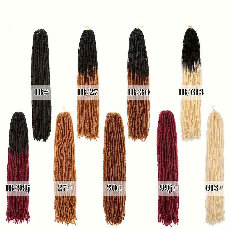 Goddess Faux Locs Crochet Hair 72 Cm Synthetic Braiding Hair Extensions
