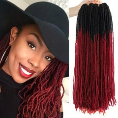 Goddess Faux Locs Crochet Hair 72 Cm Synthetic Braiding Hair Extensions
