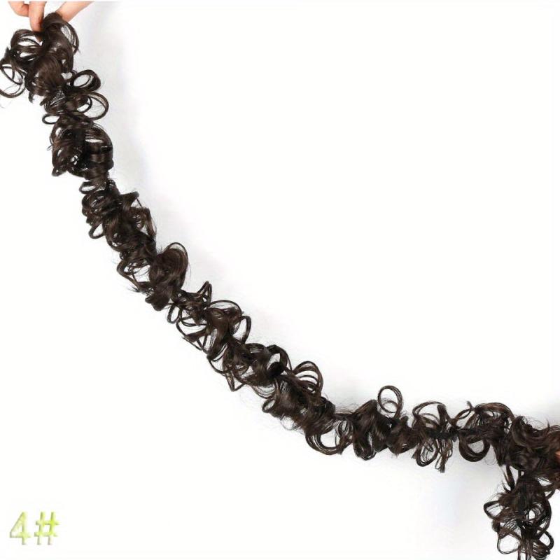 Messy Bun Hair Piece Bun Hair Scrunchie Fluffy Curly Updo DIY Ponytail Hairpiece