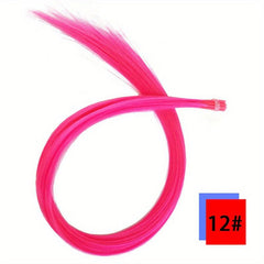 Colorful Invisible Synthetic Hair Extensions for Women