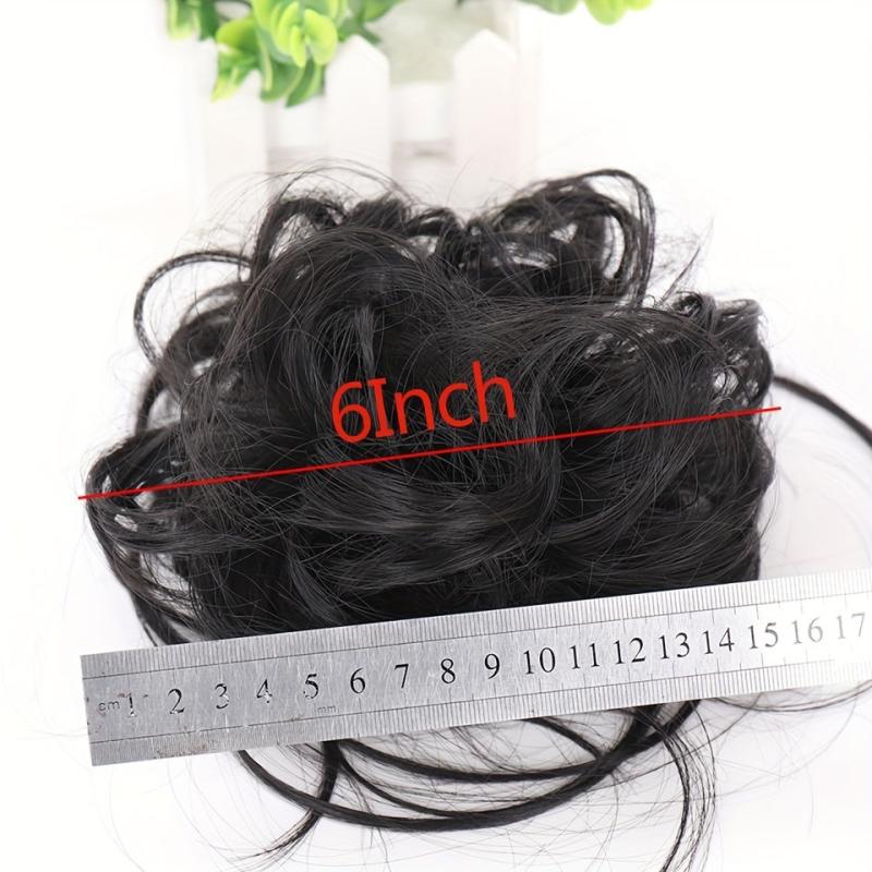 Curly Donut Messy Chignon Scrunchies Hair Bun Updo Hairpieces