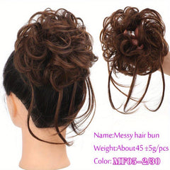 Curly Donut Messy Chignon Scrunchies Hair Bun Updo Hairpieces