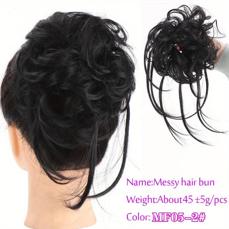 Curly Donut Messy Chignon Scrunchies Hair Bun Updo Hairpieces