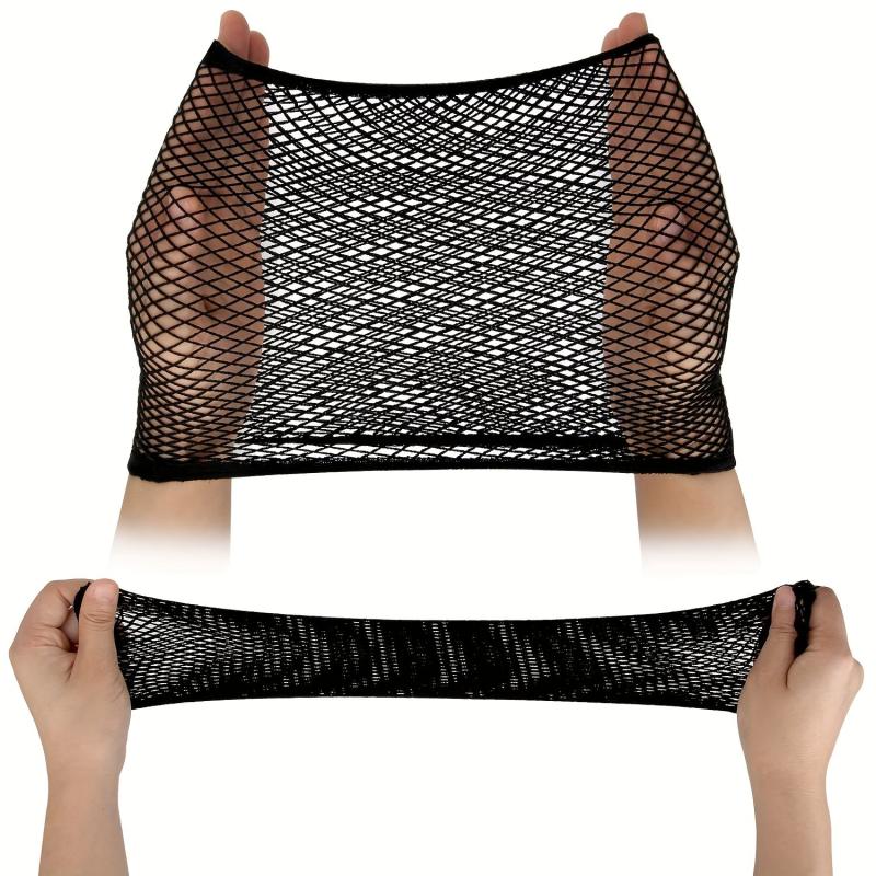 6Pcs Long Wig Caps Mesh Net Liner Weaving Cap for Women