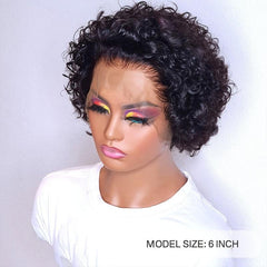 Short Pixie Cut Wig 13x1 Lace Part Human Hair Wigs