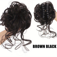 Donut Bun Chignon Claw Ponytail Hair Extensions