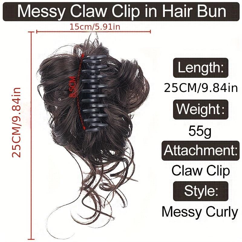 Donut Bun Chignon Claw Ponytail Hair Extensions