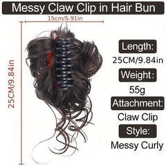 Donut Bun Chignon Claw Ponytail Hair Extensions
