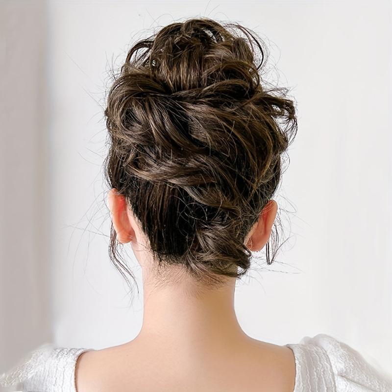 Donut Bun Chignon Claw Ponytail Hair Extensions