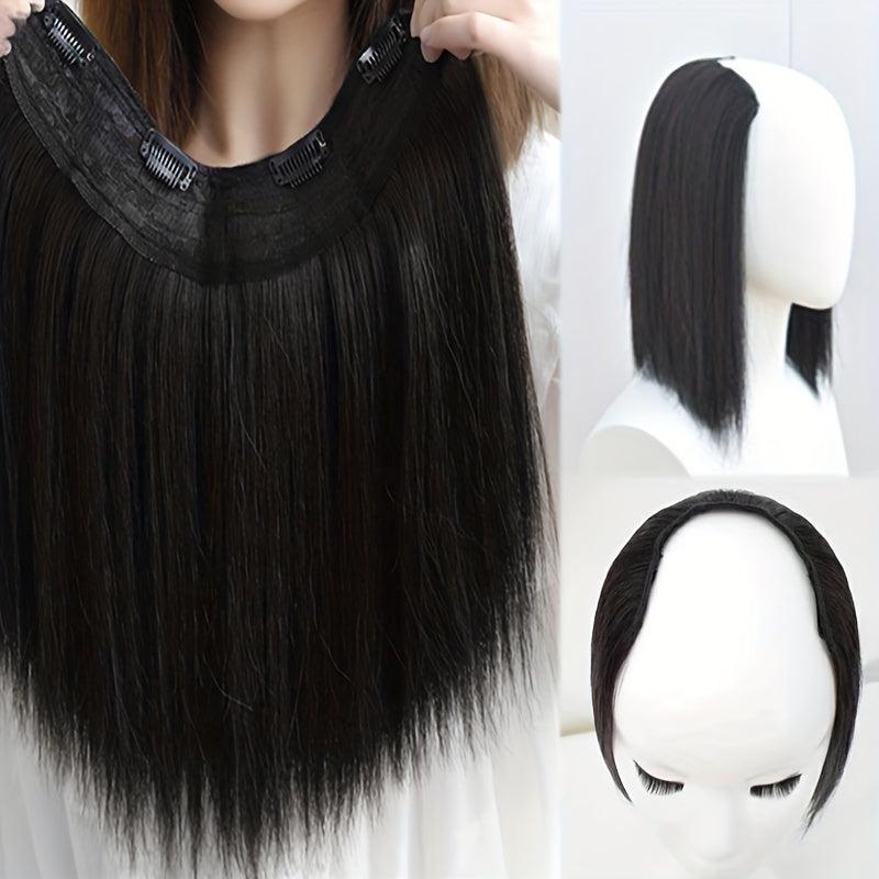 Short Hair Pads 4 Clips Synthetic Hair Extensions Daily Use