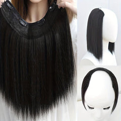 Short Hair Pads 4 Clips Synthetic Hair Extensions Daily Use