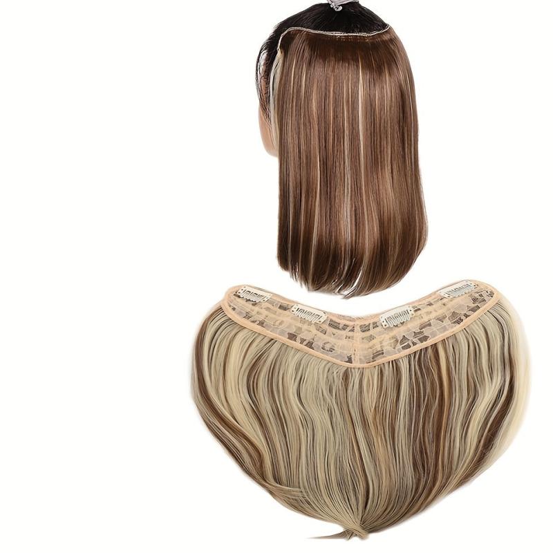 Short Hair Pads 4 Clips Synthetic Hair Extensions Daily Use
