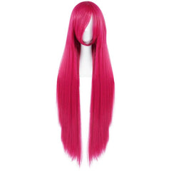 Long Straight Cosplay Wig For Halloween & 1pc Wig Cap For Women Girls