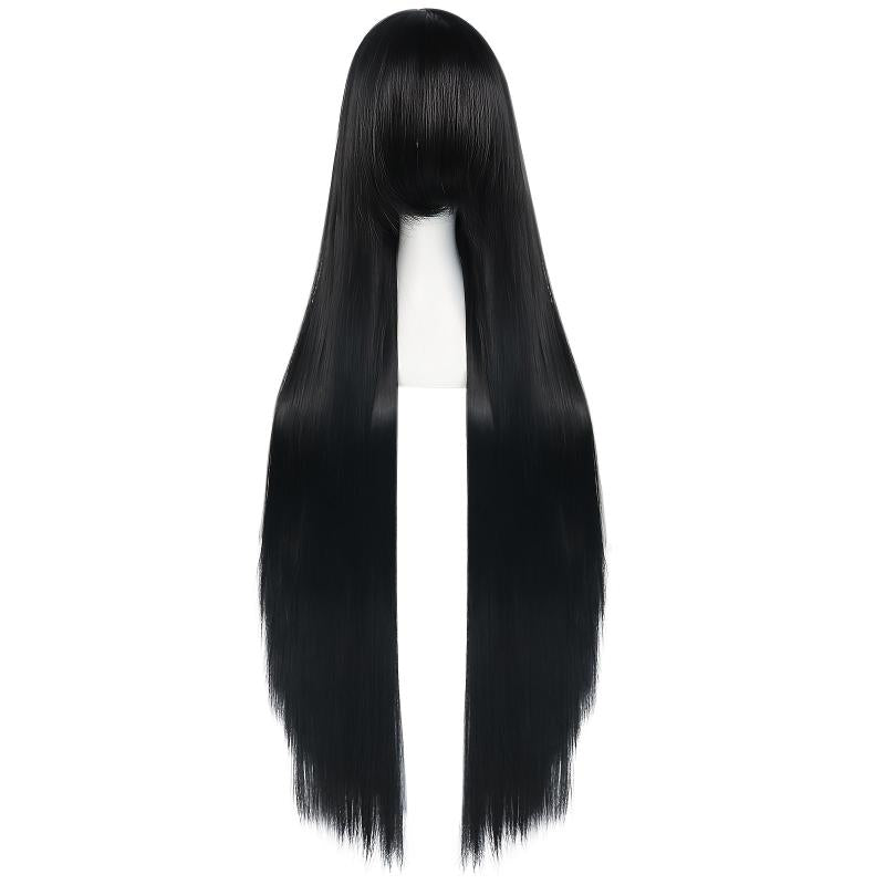 Long Straight Cosplay Wig For Halloween & 1pc Wig Cap For Women Girls