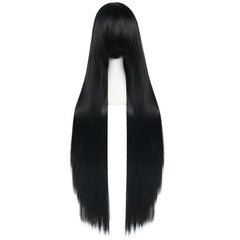 Long Straight Cosplay Wig For Halloween & 1pc Wig Cap For Women Girls