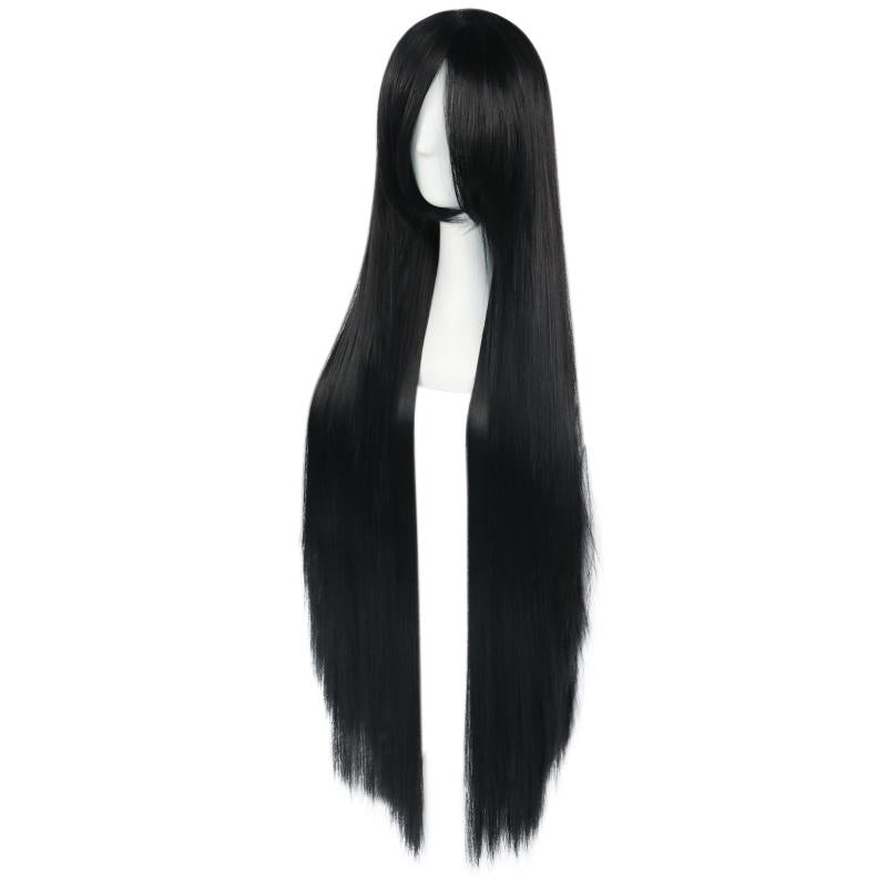 Long Straight Cosplay Wig For Halloween & 1pc Wig Cap For Women Girls