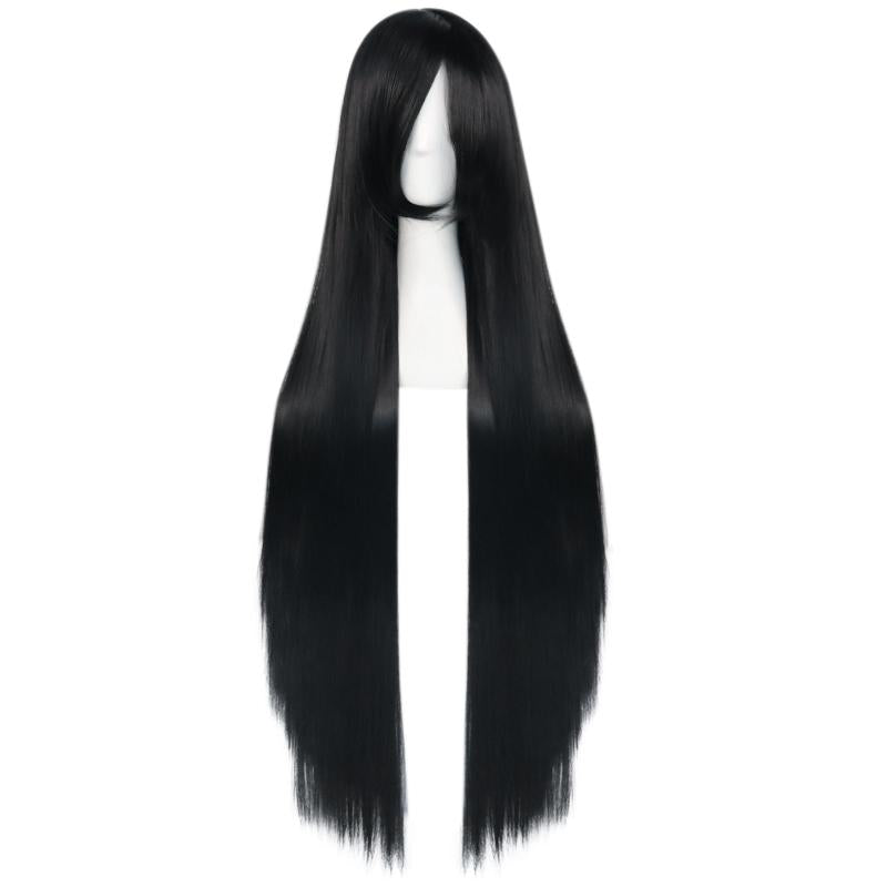 Long Straight Cosplay Wig For Halloween & 1pc Wig Cap For Women Girls