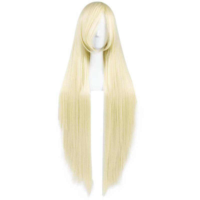Long Straight Cosplay Wig For Halloween & 1pc Wig Cap For Women Girls