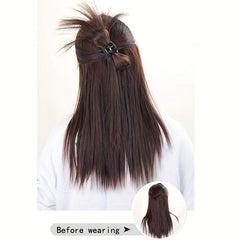 Synthetic Ponytail Clip In Hair Extensions Easy to Use