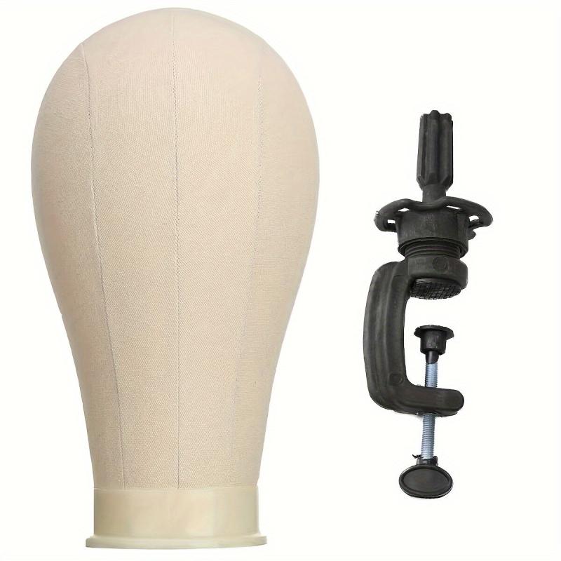 Wig Head 55 Stand & Mannequin Head Canvas Block Wig Head for Wig Making
