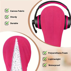 Wig Head 55 Stand & Mannequin Head Canvas Block Wig Head for Wig Making
