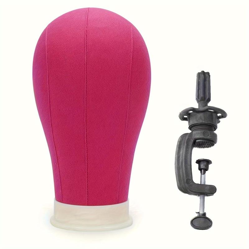Wig Head 55 Stand & Mannequin Head Canvas Block Wig Head for Wig Making