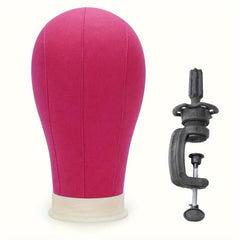 Wig Head 55 Stand & Mannequin Head Canvas Block Wig Head for Wig Making