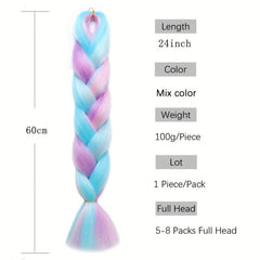 100g Ombre Rainbow Jumbo Braids For Dreadlocks Box Braids