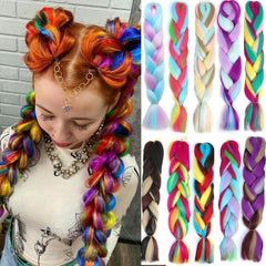 100g Ombre Rainbow Jumbo Braids For Dreadlocks Box Braids