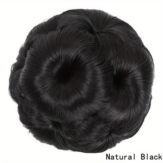 Synthetic Hair Bun Updo Chignon Clip-In Extensions Female Accessories