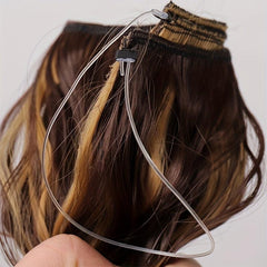 Adjustable Water Wave Hair Extension with Invisible Wire for Women