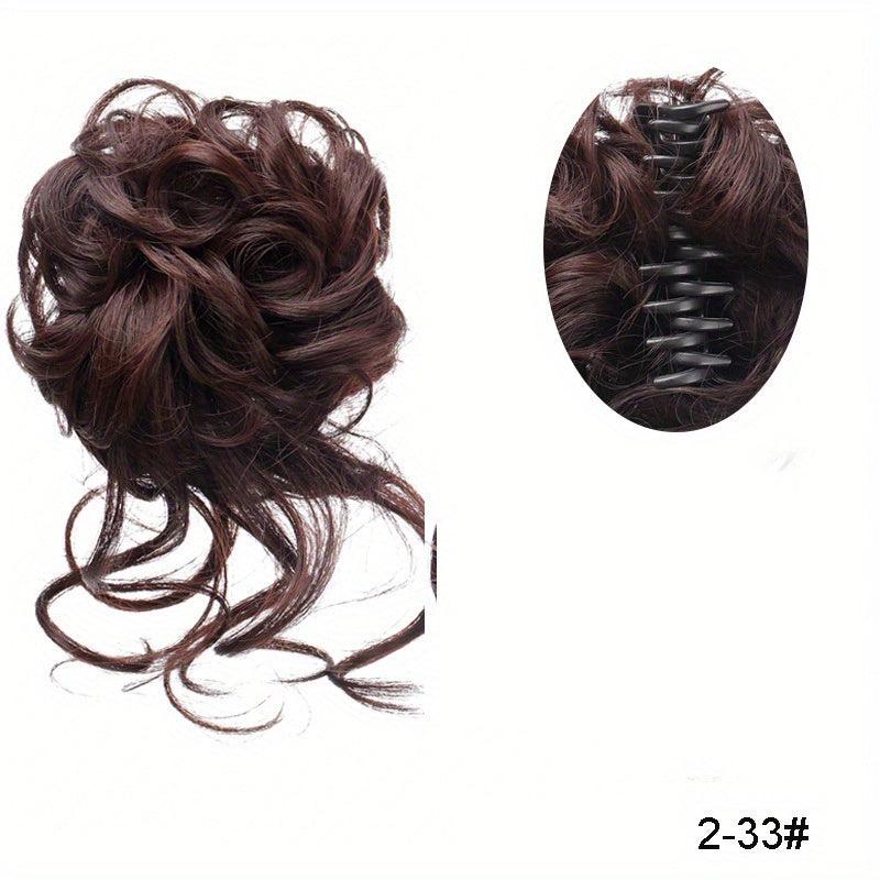 Messy Donut Hair Buns Updo Chignon Synthetic Clip In Hair Extensions