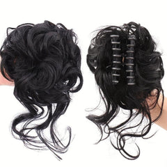Messy Donut Hair Buns Updo Chignon Synthetic Clip In Hair Extensions