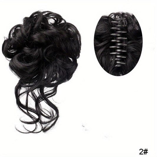 Messy Donut Hair Buns Updo Chignon Synthetic Clip In Hair Extensions