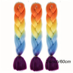 4 Tones Ombre Braiding Hair Extensions 24 Inch 3 Packs Synthetic