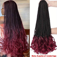 French Curl Crochet Braids 1 Pack Pre Looped Goddess Box Braids