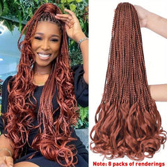 French Curl Crochet Braids 1 Pack Pre Looped Goddess Box Braids