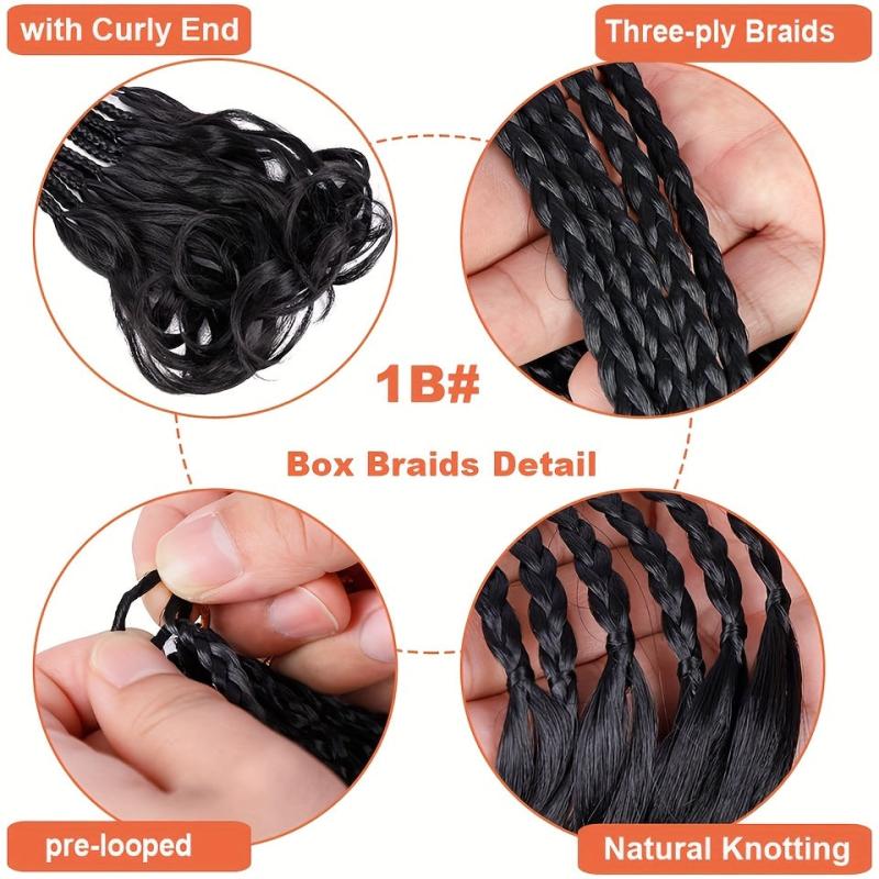 French Curl Crochet Braids 1 Pack Pre Looped Goddess Box Braids