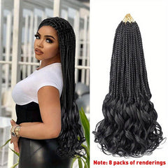 French Curl Crochet Braids 1 Pack Pre Looped Goddess Box Braids