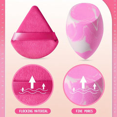 9 pcs Makeup Sponges Set Wet Dry Use Liquid Cream Foundation Powder