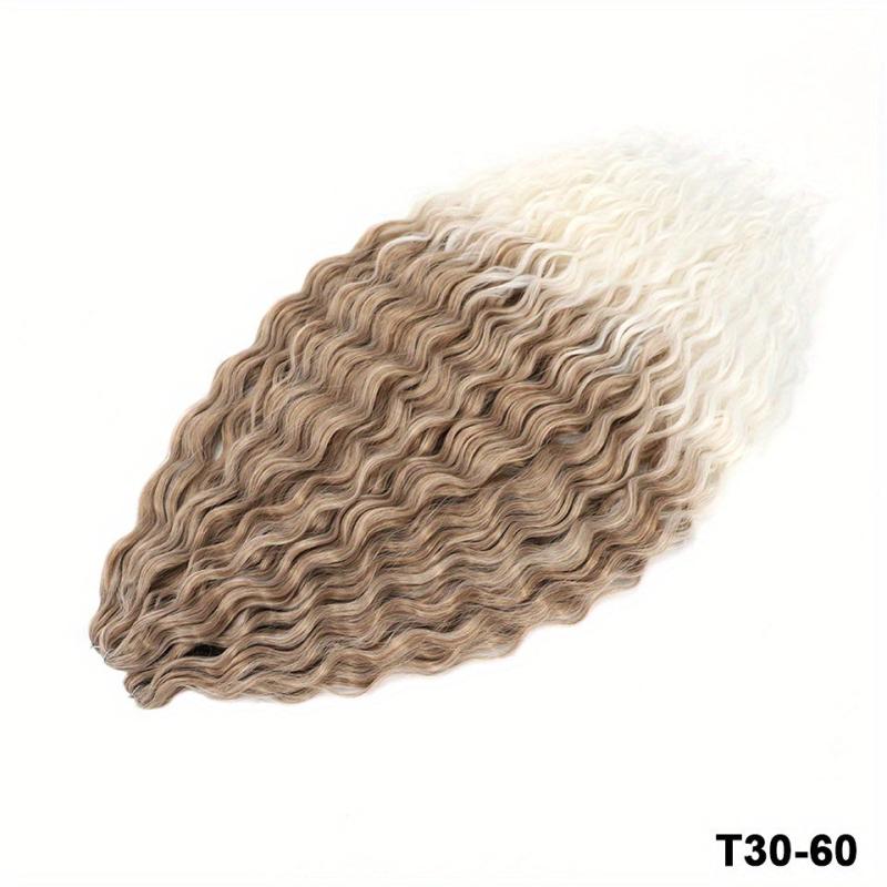 Water Wave Crochet Hair Extensions Ombre Blonde Pink 76 2 Cm