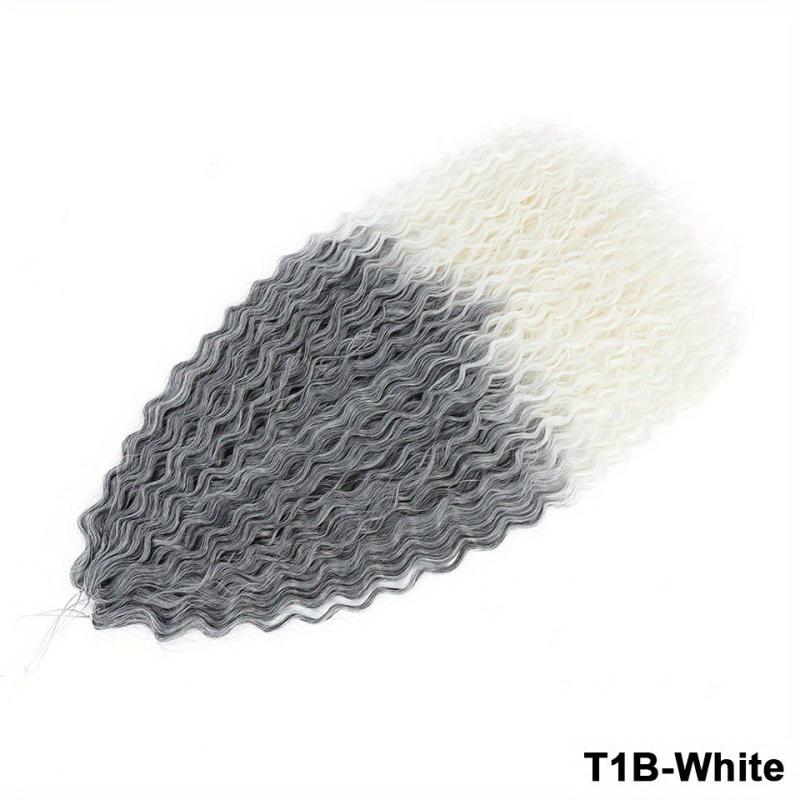 Water Wave Crochet Hair Extensions Ombre Blonde Pink 76 2 Cm