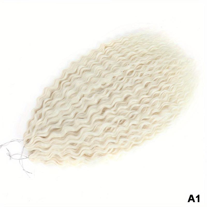 Water Wave Crochet Hair Extensions Ombre Blonde Pink 76 2 Cm