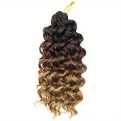 Ombre Long Curly Wavy Hair Extensions Synthetic Crochet Hair Extensions
