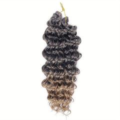 Ombre Long Curly Wavy Hair Extensions Synthetic Crochet Hair Extensions