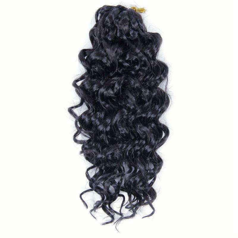 Ombre Long Curly Wavy Hair Extensions Synthetic Crochet Hair Extensions